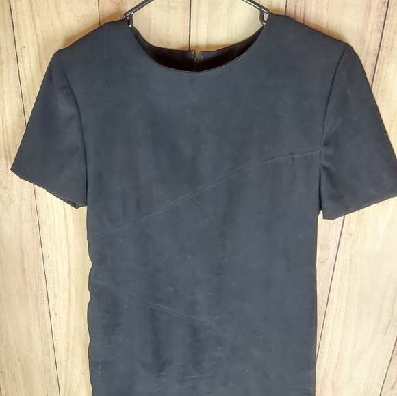 Jessica Howard Black Back Zipper Short Sleeve Round Neck Career - Picture 10 of 13